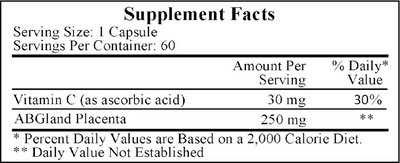 Placenta  250 mg Curated Wellness