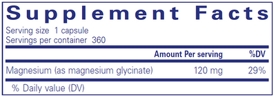 Magnesium (glycinate) 120 mg 360 vcaps Curated Wellness