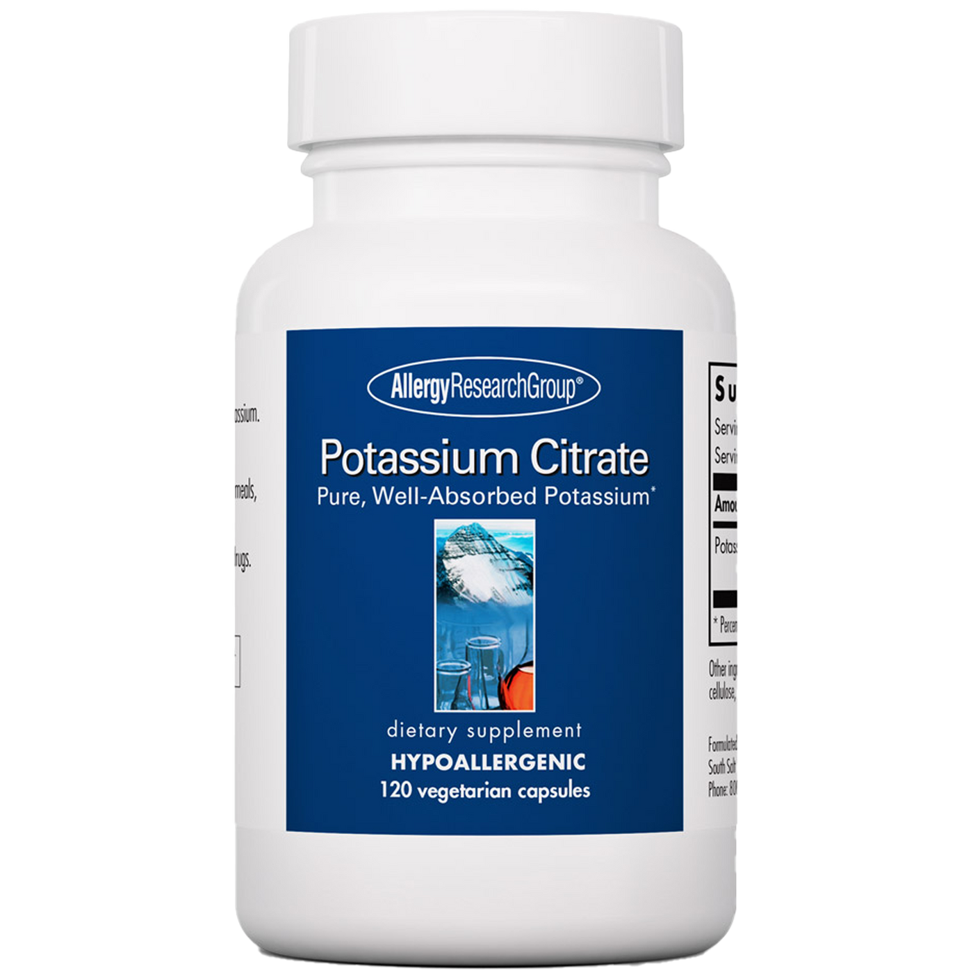 Potassium Citrate 99 mg 120 caps Curated Wellness
