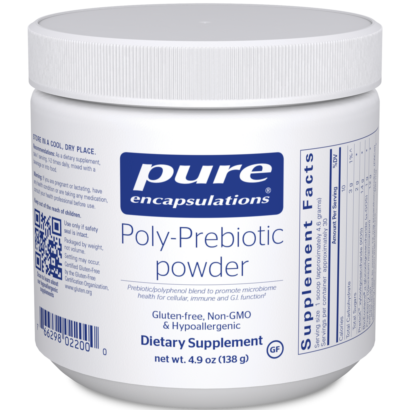 Poly-Prebiotic powder  Curated Wellness