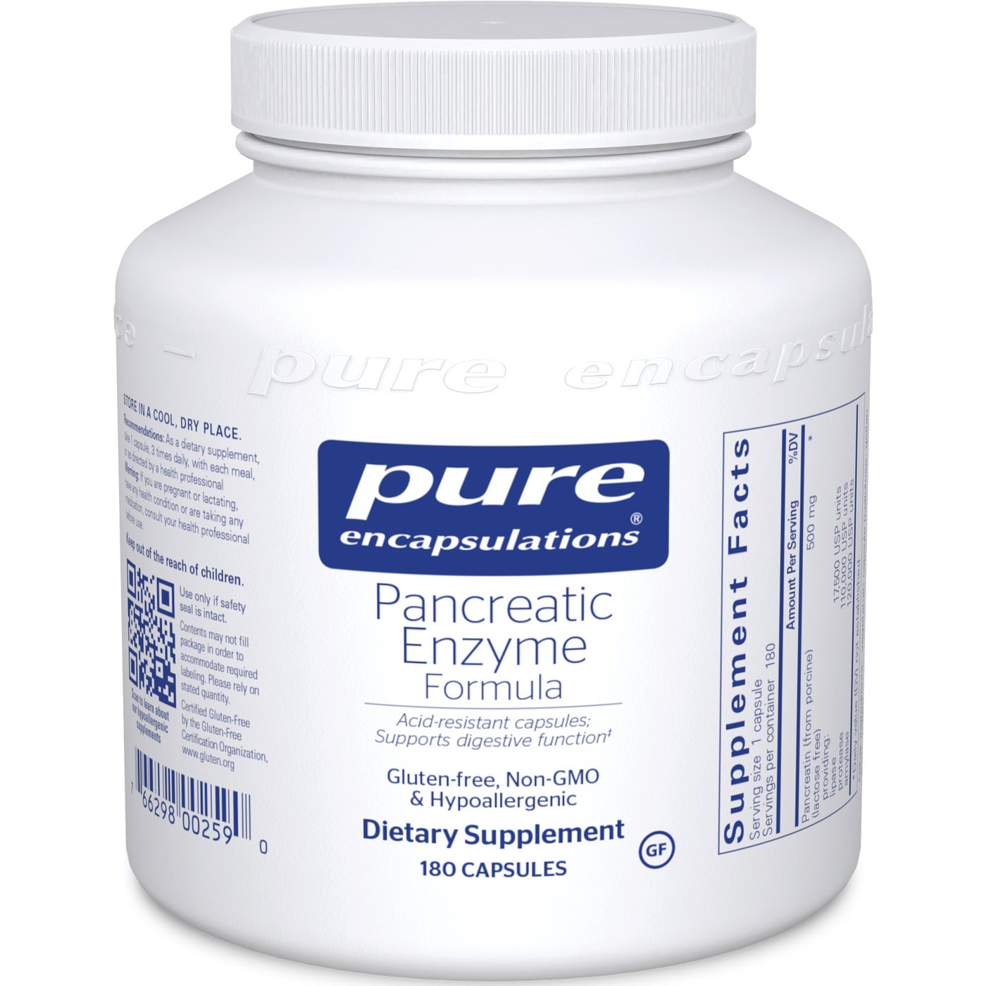 Pancreatic Enzyme Formula 180 vcaps Curated Wellness