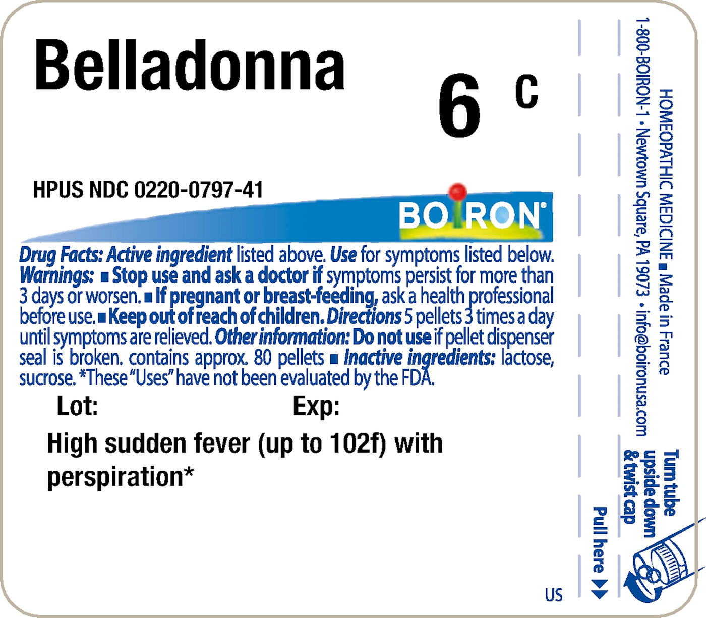 Belladonna 6C 80 plts Curated Wellness