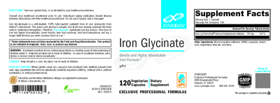 Iron Glycinate 120 Capsules Curated Wellness