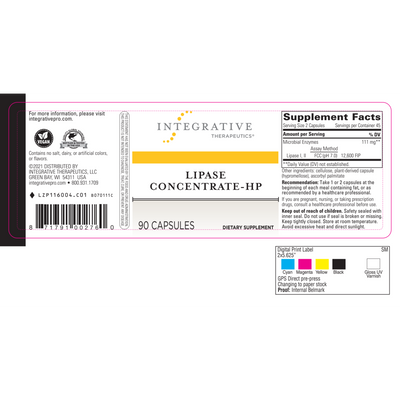 Lipase Concentrate-HP  Curated Wellness