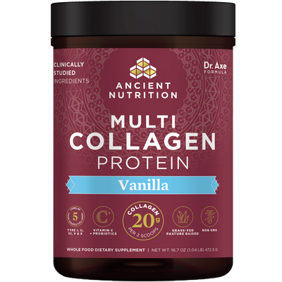 Multi Collagen Vanilla Powder 45 Serv Curated Wellness