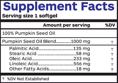 Pumpkin Seed Oil 60 gels Curated Wellness