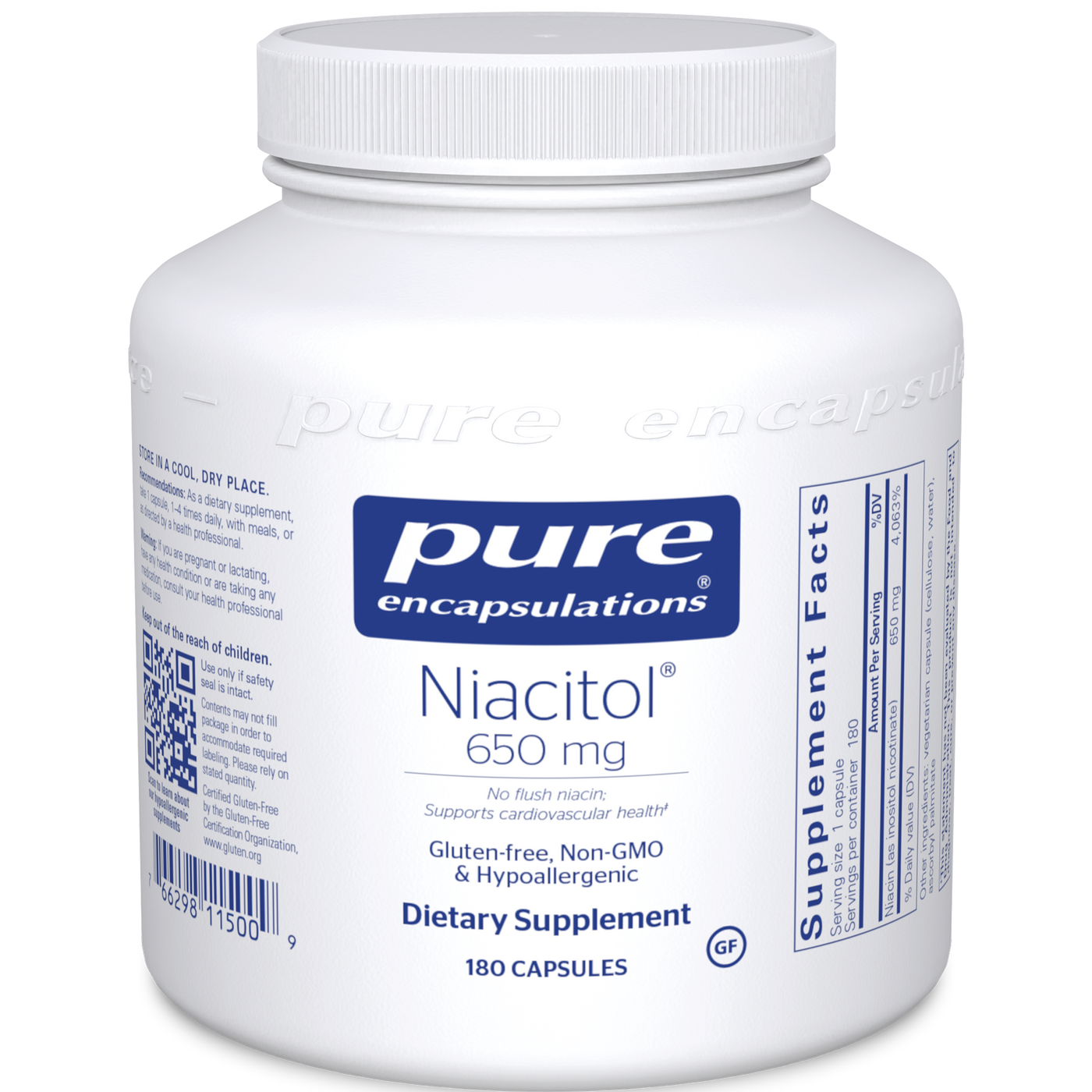 Niacitol 650 180 caps Curated Wellness