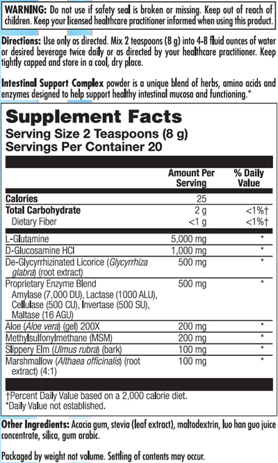 Intestinal Support Complex 160 gms Curated Wellness