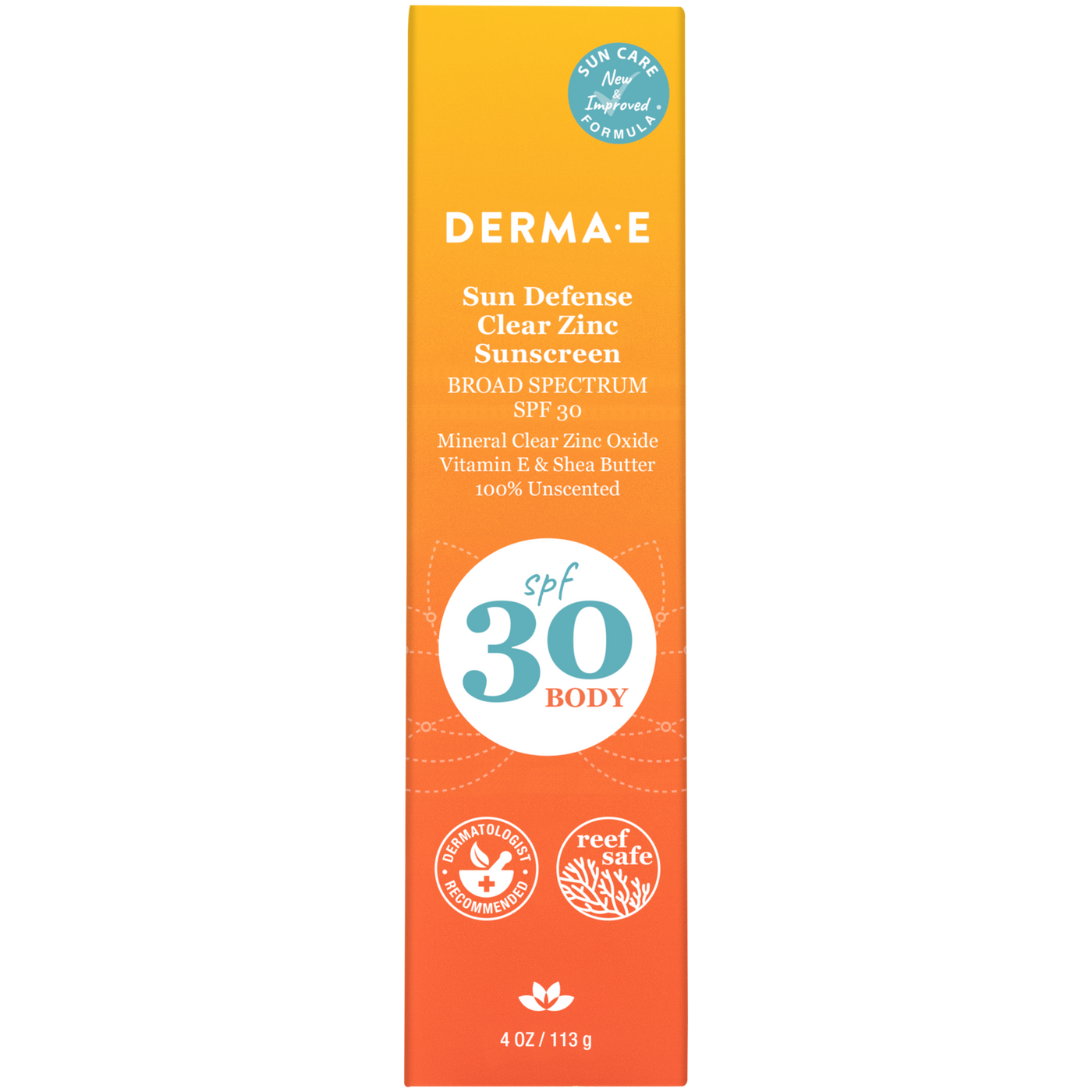 Sun Defense Clear Zinc SPF30 Body  Curated Wellness