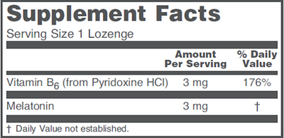 Melatonin 3 mg  Curated Wellness