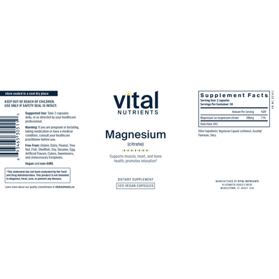 Magnesium (Citrate) 150 mg  Curated Wellness