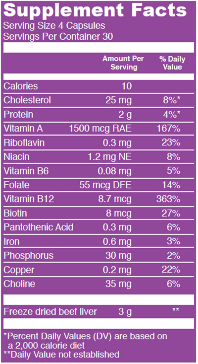 Beef Liver ules Curated Wellness