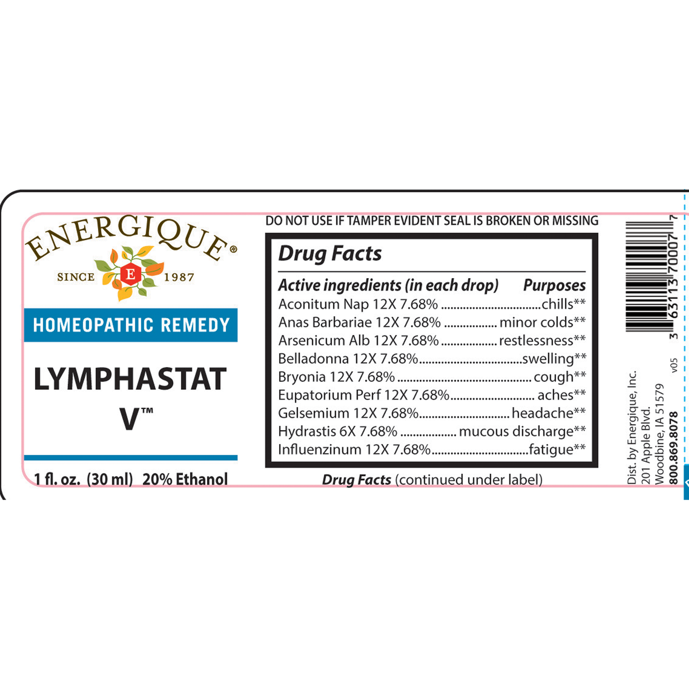 Lymphastat V 1oz Curated Wellness