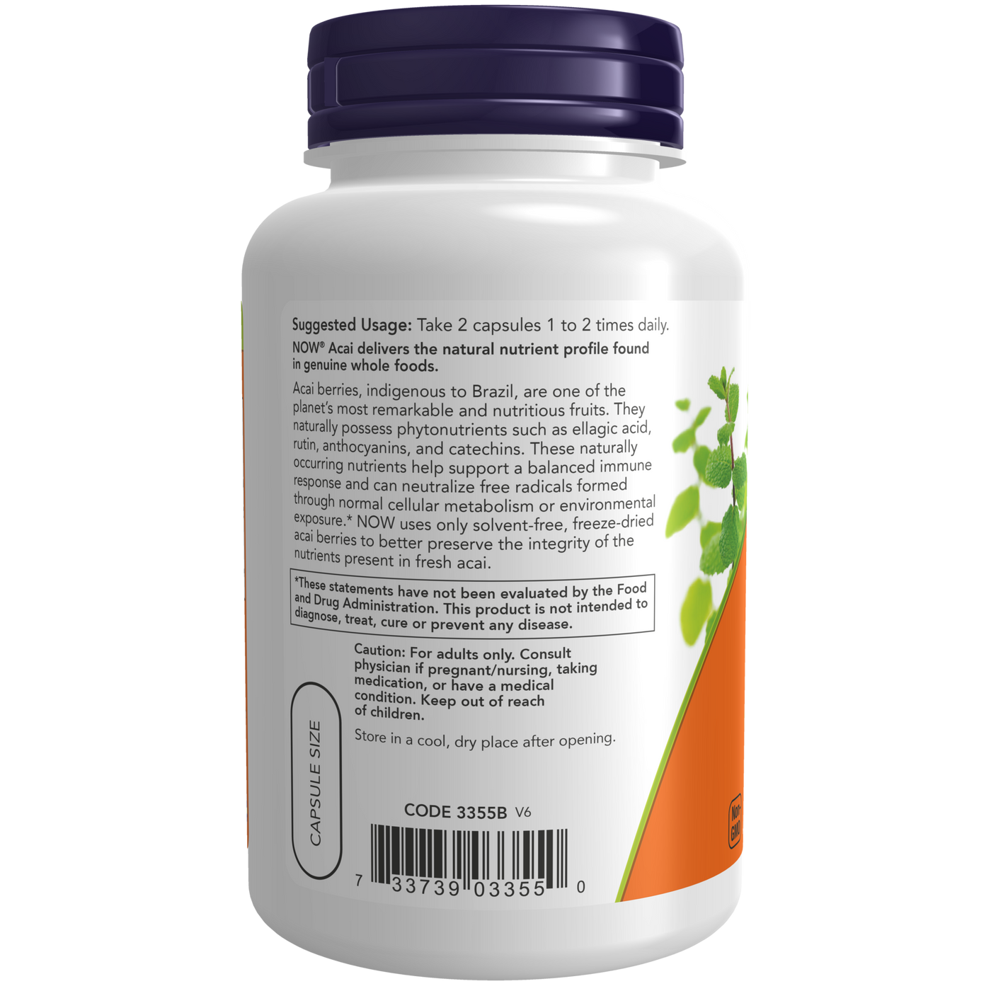 Acai 500 mg  Curated Wellness