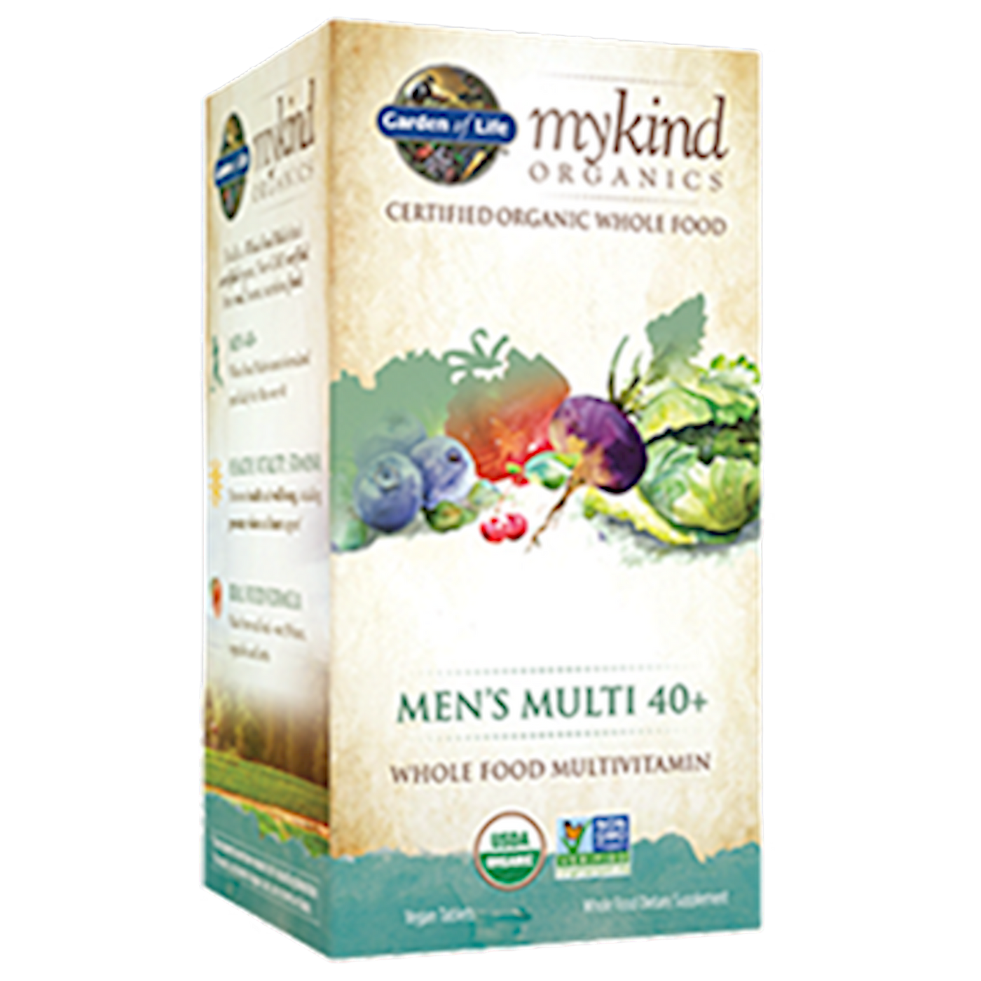 Men's Multi 40+ Organic 60 tabs Curated Wellness