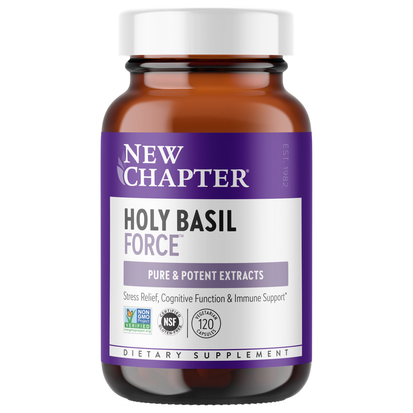 Holy Basil Force 120 liquid vegcaps Curated Wellness