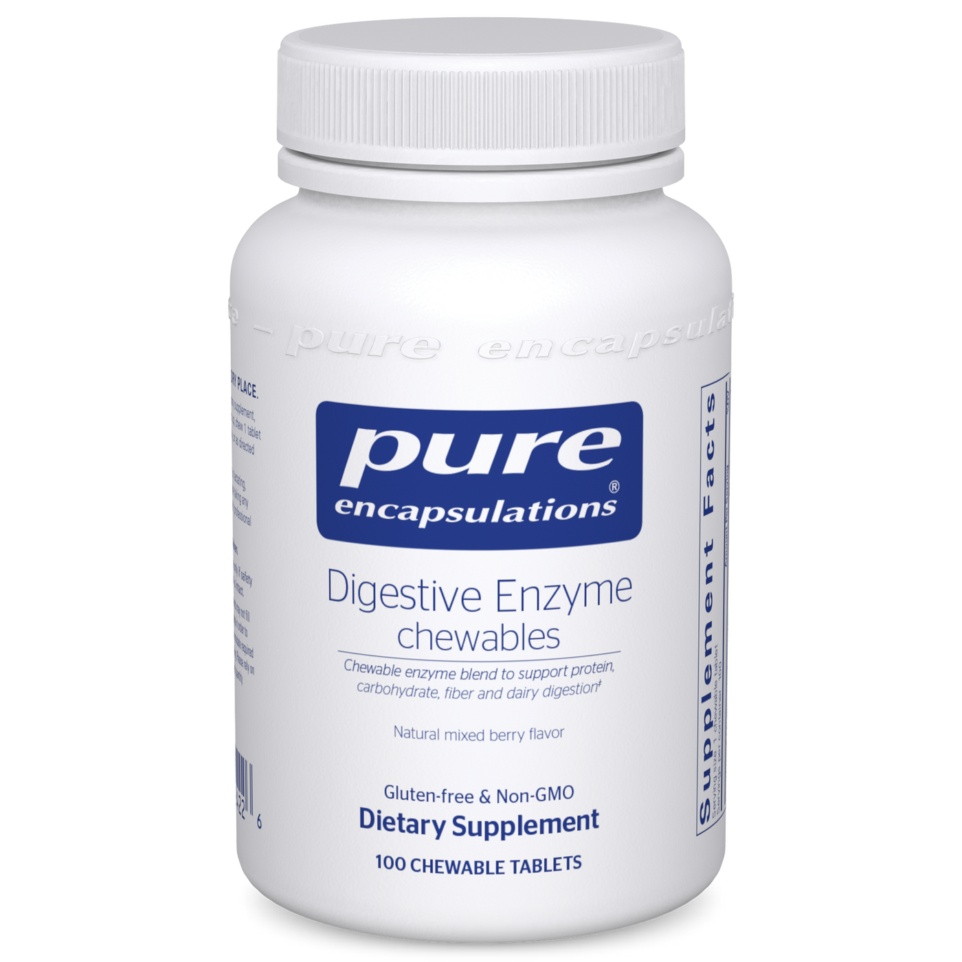 Digestive Enzyme 100 chewable tabs Curated Wellness