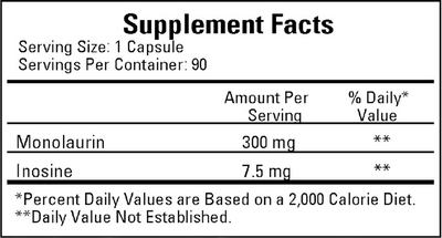 Monolaurin (Lauric Acid) 300 mg  Curated Wellness