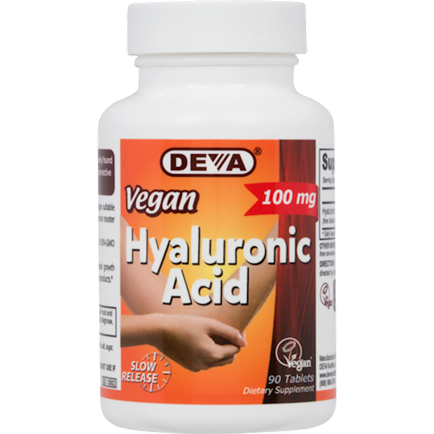 Vegan Hyaluronic Acid 100 mg  Curated Wellness