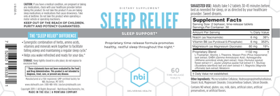 Sleep Relief 60 time-released tablets Curated Wellness