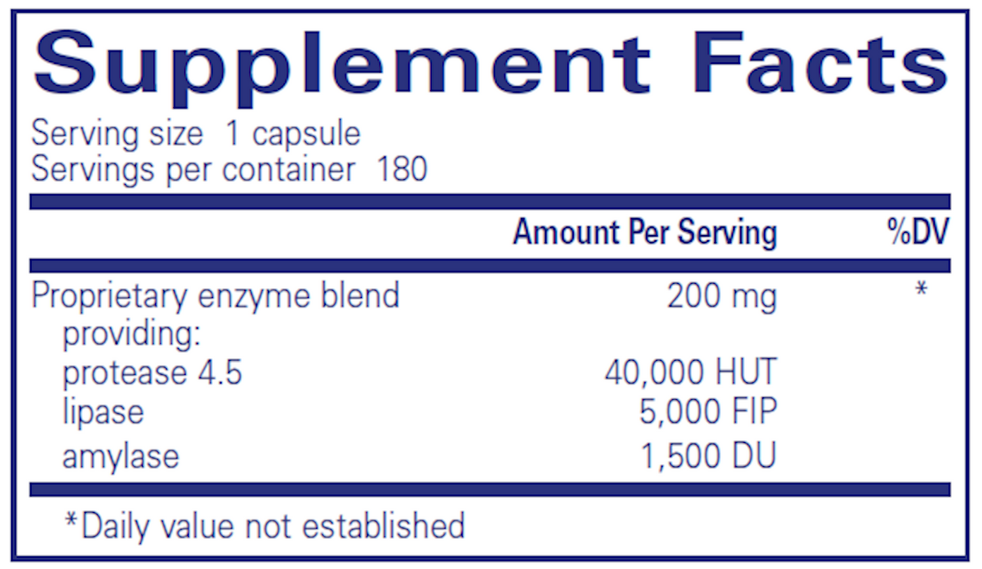 Pancreatic VegEnzymes 180 vcaps Curated Wellness