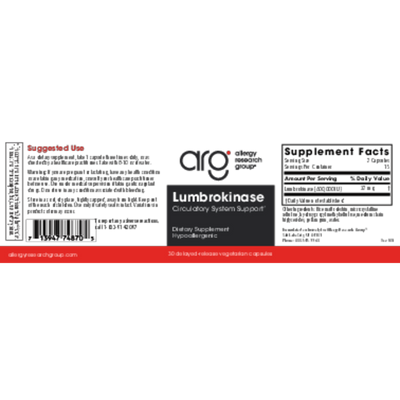 Lumbrokinase 30 dr caps Curated Wellness