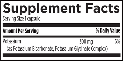 K+2 Potassium 120 caps Curated Wellness