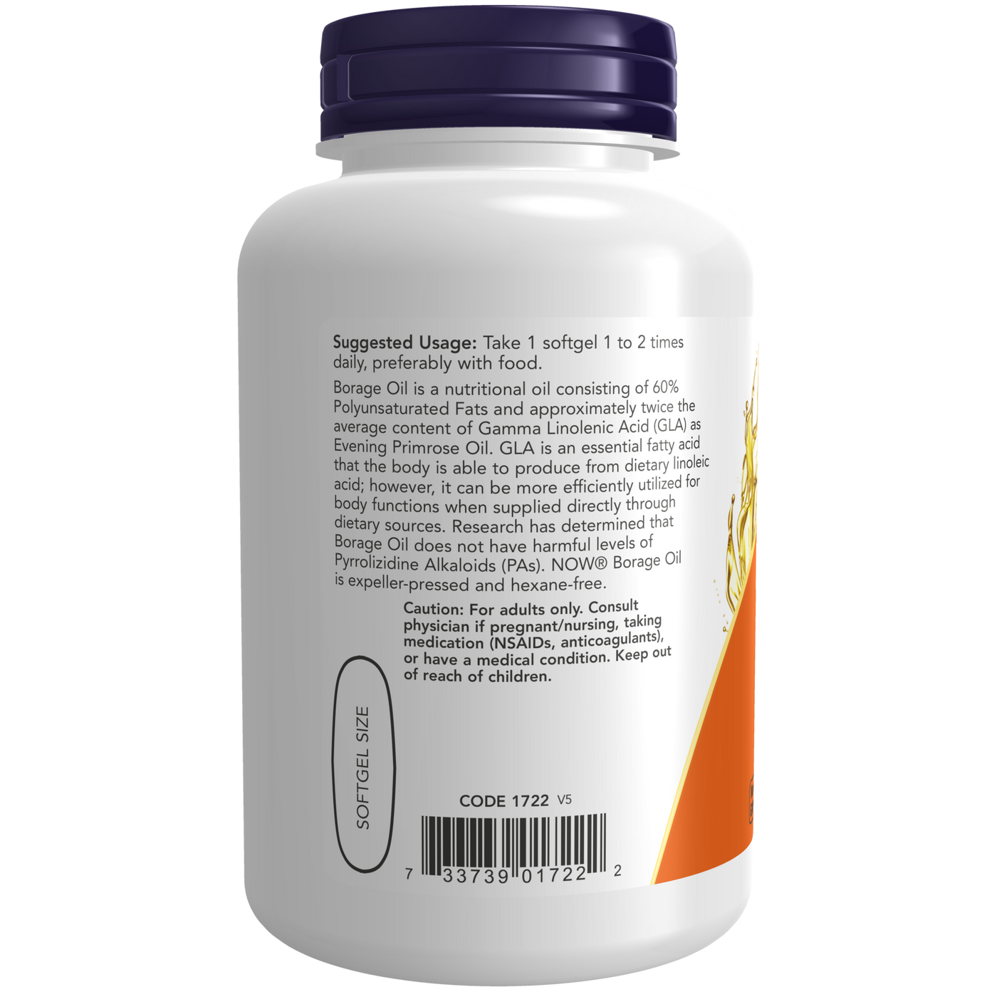 Borage Oil 1000 mg  Curated Wellness