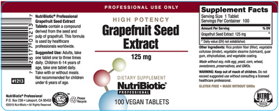 Grapefruit Seed Extract 100 vegan tabs Curated Wellness