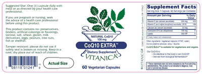 CoQ10 Extra 100 mg 60 caps Curated Wellness