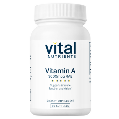 Vitamin A 3000mcg 60sg Curated Wellness