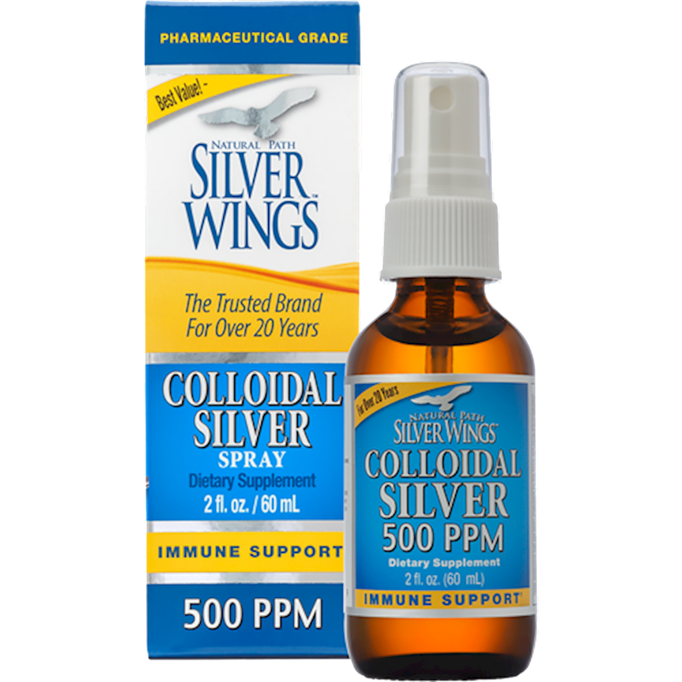 Colloidal Silver 500PPM  Spray Curated Wellness