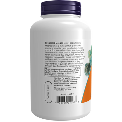 Magnesium Caps 400 mg 180 caps Curated Wellness