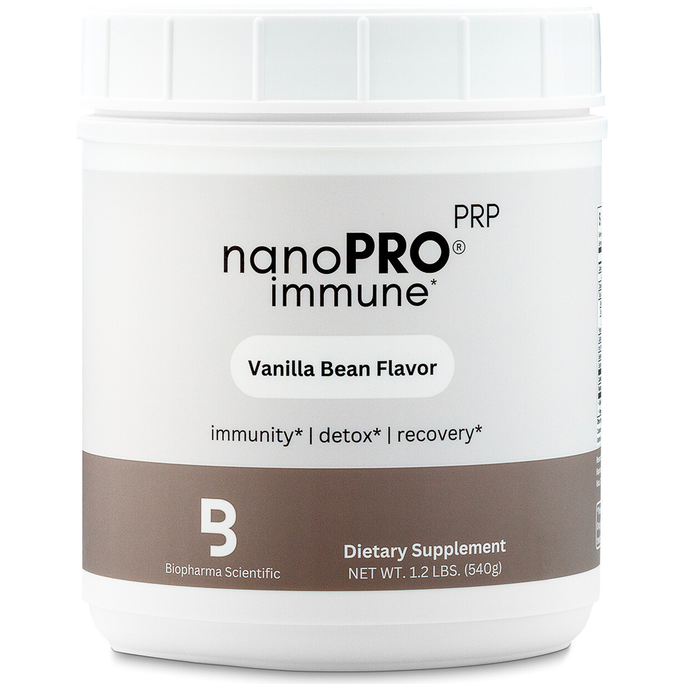 NanoPro PRP Immune Vanilla 1.2 lb Curated Wellness