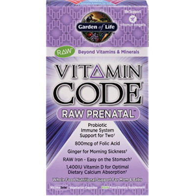 Vitamin Code Raw Prenatal 90 vcaps Curated Wellness
