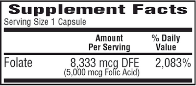 Folic Acid 5 mg  Curated Wellness