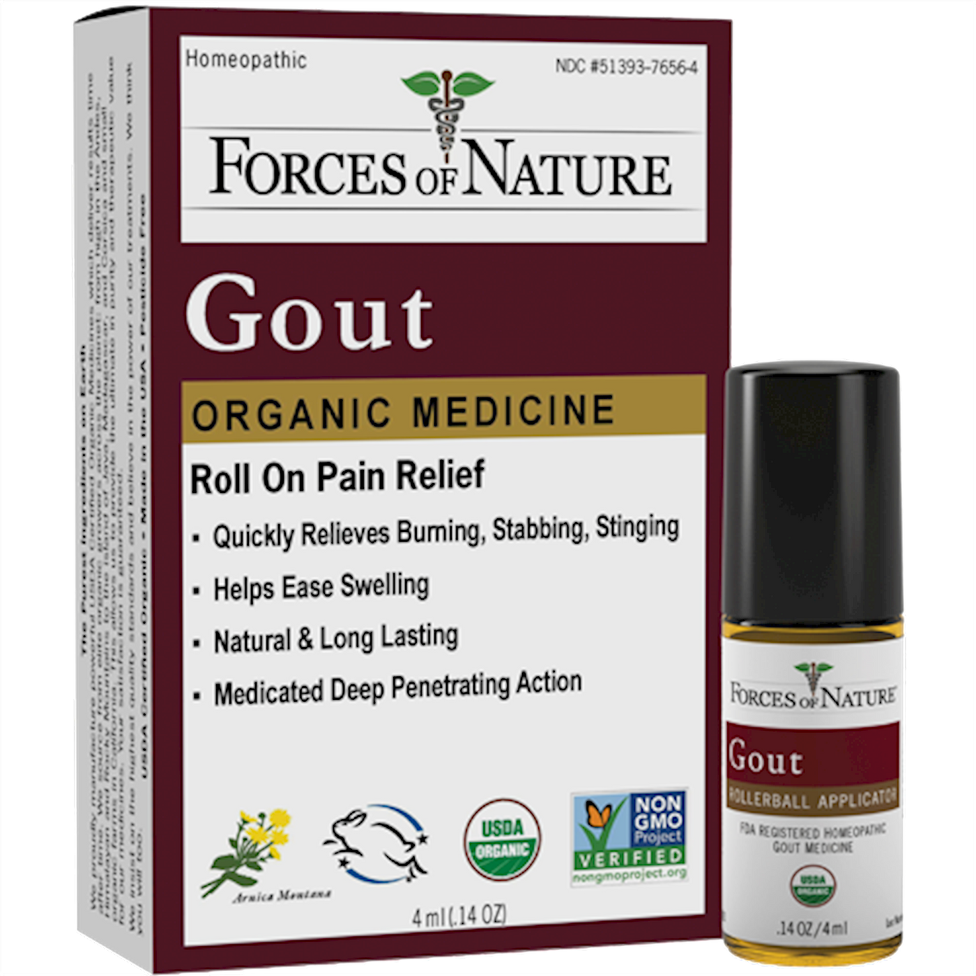 Gout Pain Organic .14 fl oz Curated Wellness
