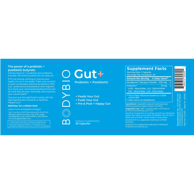 BodyBio Gut+ 30c Curated Wellness