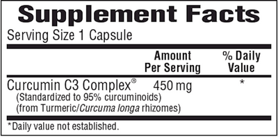 Curcumin 450 mg  Curated Wellness