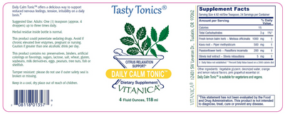 Daily Calm Tonic 4 fl oz Curated Wellness