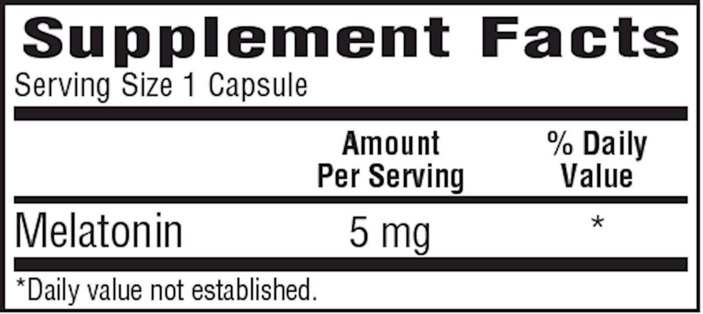 Melatonin 5 mg  Curated Wellness