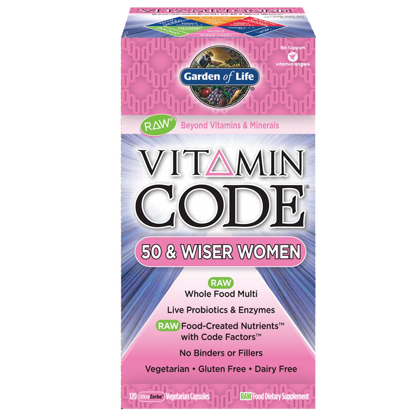 Vitamin Code 50 & Wiser Women 120 vcaps Curated Wellness