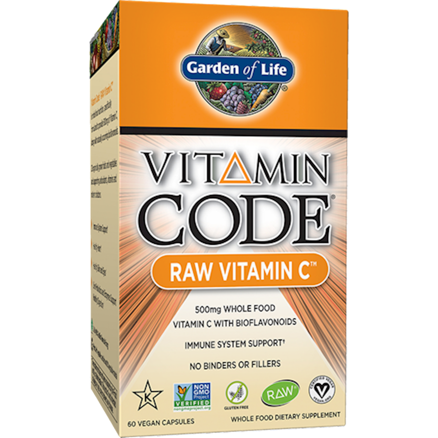 Vitamin Code Raw Vitamin C 60 vcaps Curated Wellness