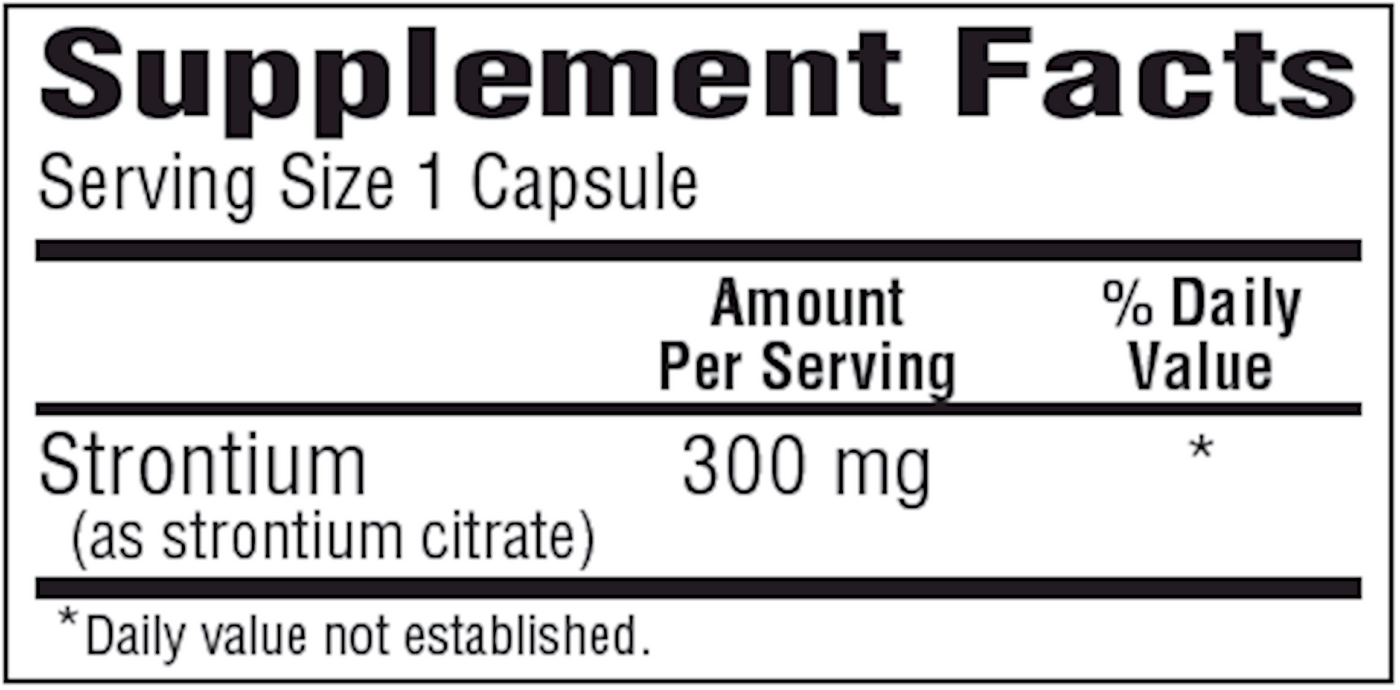 Strontium Citrate 300 mg  Curated Wellness