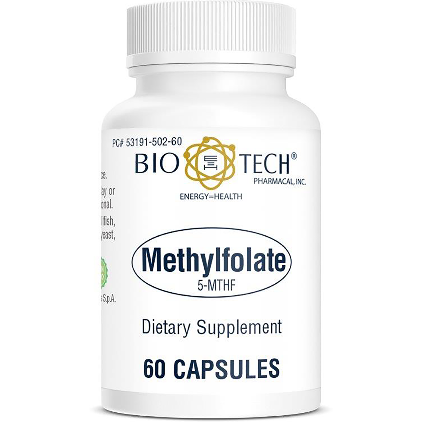 Methylfolate (5-MTHF) 60 Caps Curated Wellness
