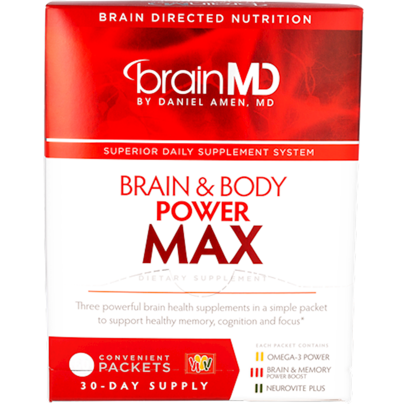 Brain & Body Power Max 60 packets Curated Wellness