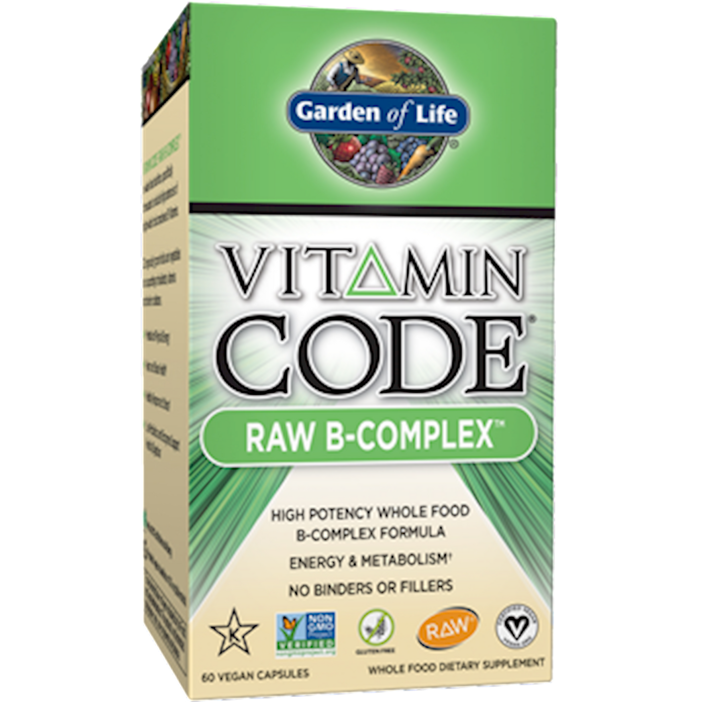 Vitamin Code Raw B-Complex 60 vcaps Curated Wellness