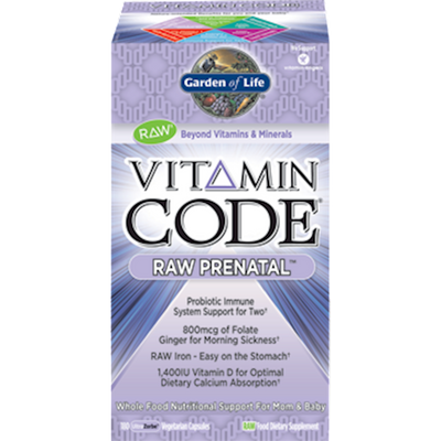 Vitamin Code Raw Prenatal 180 vcaps Curated Wellness