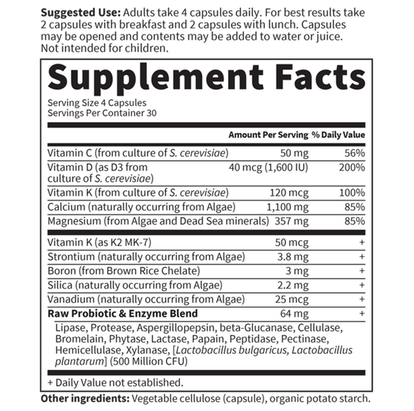 Vitamin Code Raw Calcium  Curated Wellness