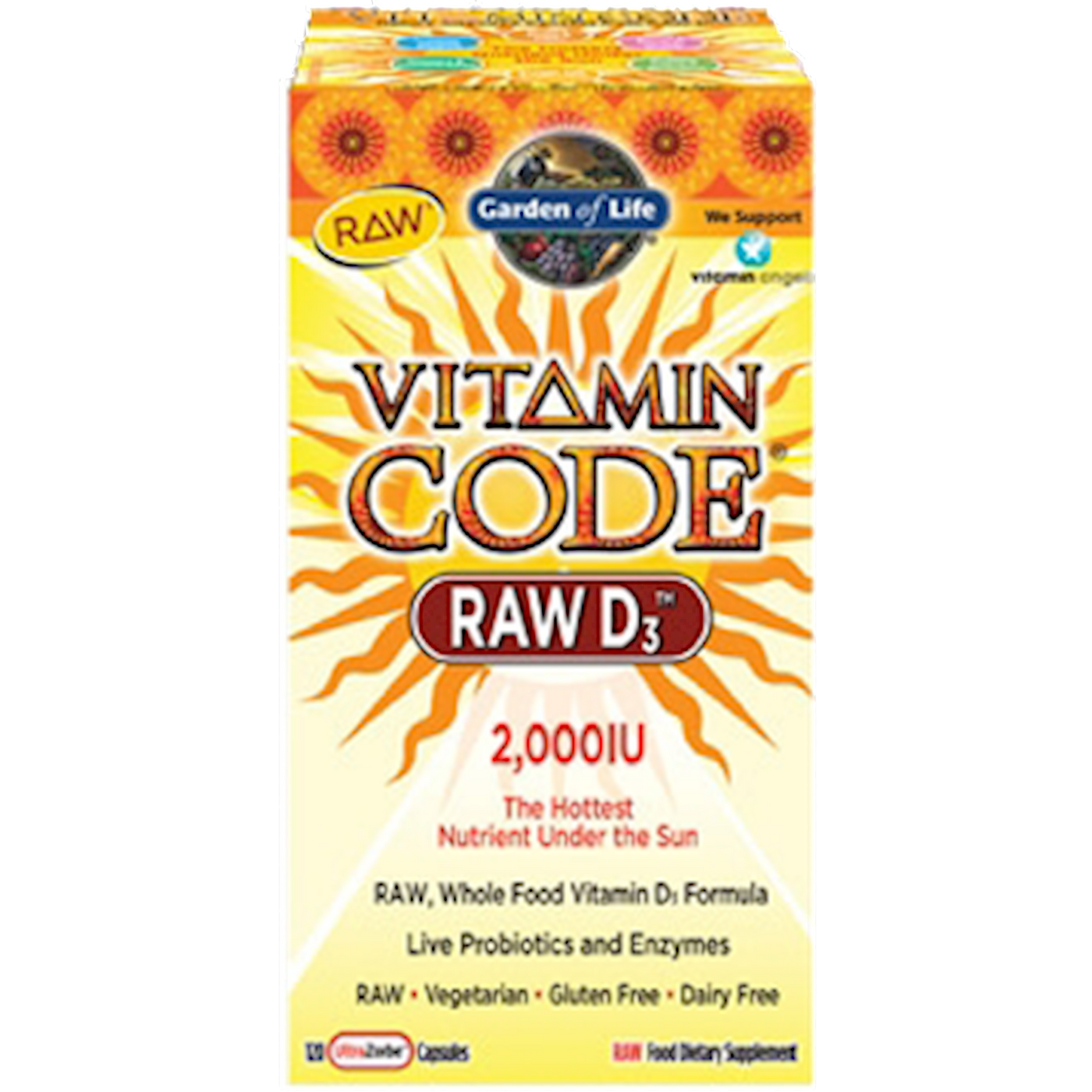 Vitamin Code RAW D3 120 caps Curated Wellness